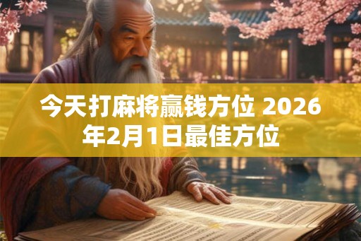 今天打麻将赢钱方位 2026年2月1日最佳方位