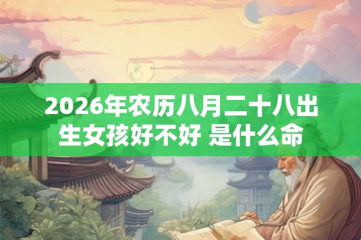 2026年农历八月二十八出生女孩好不好 是什么命