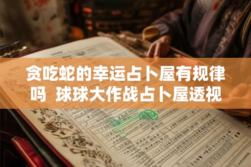 贪吃蛇的幸运占卜屋有规律吗  球球大作战占卜屋透视