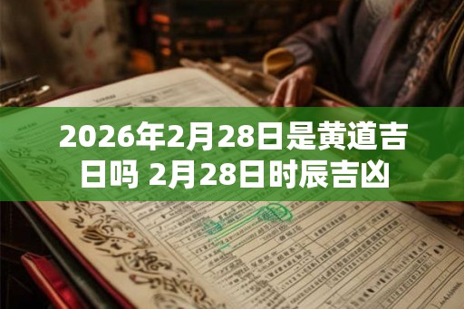 2026年2月28日是黄道吉日吗 2月28日时辰吉凶