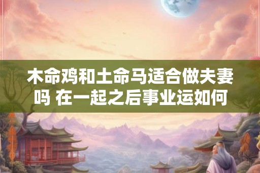 木命鸡和土命马适合做夫妻吗 在一起之后事业运如何