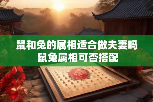 鼠和兔的属相适合做夫妻吗 鼠兔属相可否搭配