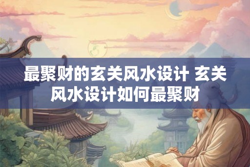最聚财的玄关风水设计 玄关风水设计如何最聚财