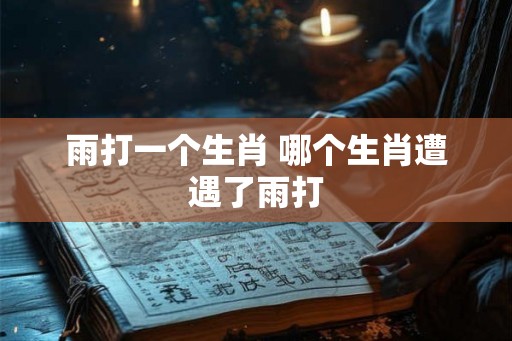 雨打一个生肖 哪个生肖遭遇了雨打