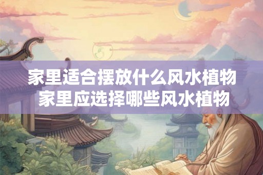家里适合摆放什么风水植物 家里应选择哪些风水植物