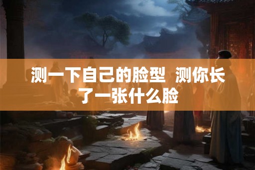 测一下自己的脸型  测你长了一张什么脸