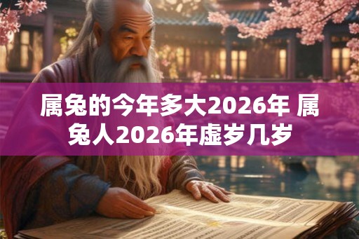 属兔的今年多大2026年 属兔人2026年虚岁几岁