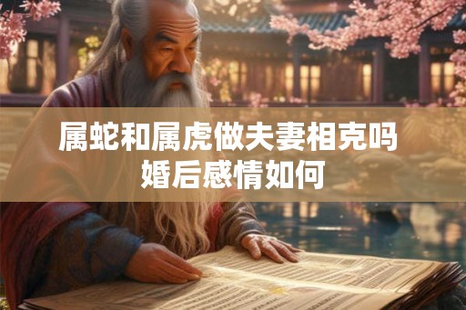 属蛇和属虎做夫妻相克吗 婚后感情如何