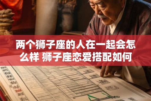 两个狮子座的人在一起会怎么样 狮子座恋爱搭配如何