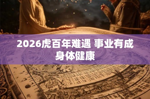 2026虎百年难遇 事业有成身体健康