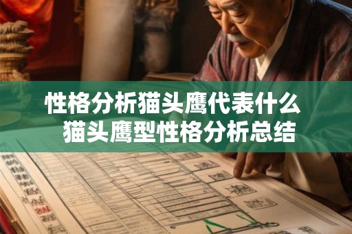 性格分析猫头鹰代表什么  猫头鹰型性格分析总结