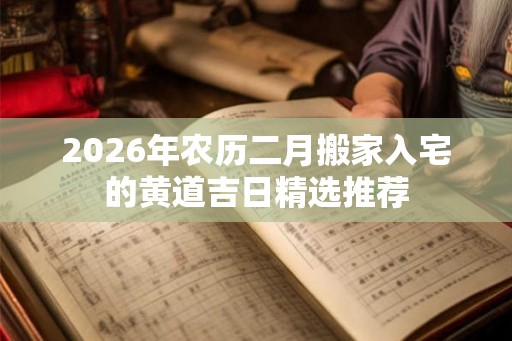 2026年农历二月搬家入宅的黄道吉日精选推荐