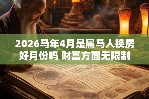 2026马年4月是属马人换房好月份吗 财富方面无限制 2026马年4月是属马人换房好月份吗 财富方面无限制