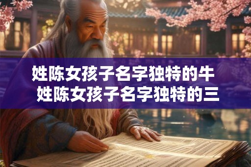 姓陈女孩子名字独特的牛  姓陈女孩子名字独特的三个字