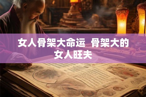 女人骨架大命运  骨架大的女人旺夫