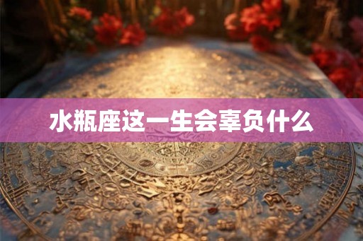 水瓶座这一生会辜负什么
