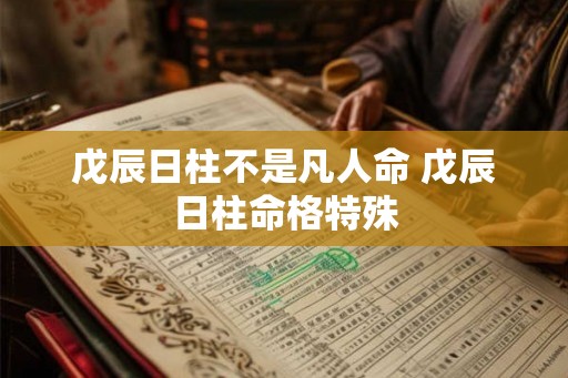 戊辰日柱不是凡人命 戊辰日柱命格特殊