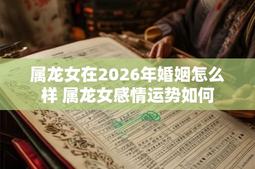 属龙女在2026年婚姻怎么样 属龙女感情运势如何