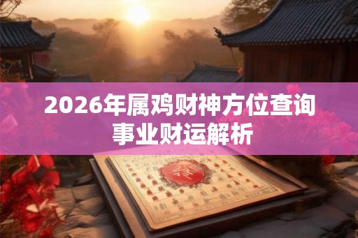 2026年属鸡财神方位查询 事业财运解析
