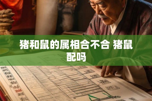 猪和鼠的属相合不合 猪鼠配吗