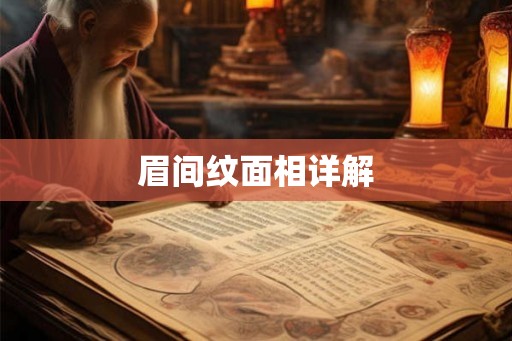 眉间纹面相详解