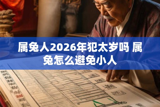 属兔人2026年犯太岁吗 属兔怎么避免小人 属兔人2026年犯太岁吗 属兔怎么避免小人