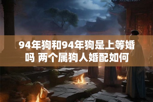 94年狗和94年狗是上等婚吗 两个属狗人婚配如何 94年狗和94年狗是上等婚吗 两个属狗人婚配如何