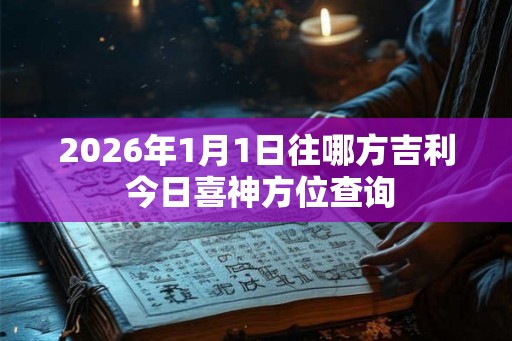 2026年1月1日往哪方吉利 今日喜神方位查询