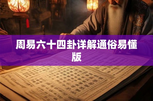 周易六十四卦详解通俗易懂版