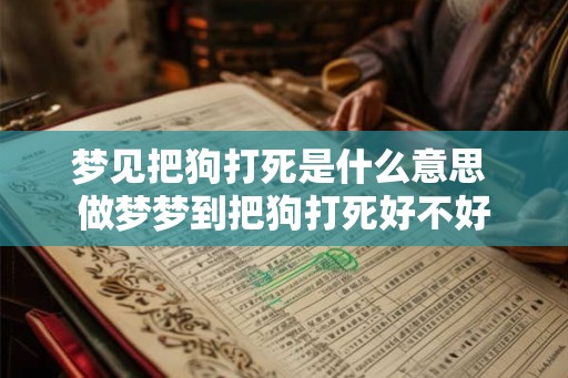 梦见把狗打死是什么意思 做梦梦到把狗打死好不好 梦见把狗打死是什么意思 做梦梦到把狗打死好不好