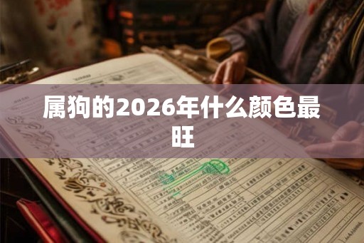 属狗的2026年什么颜色最旺