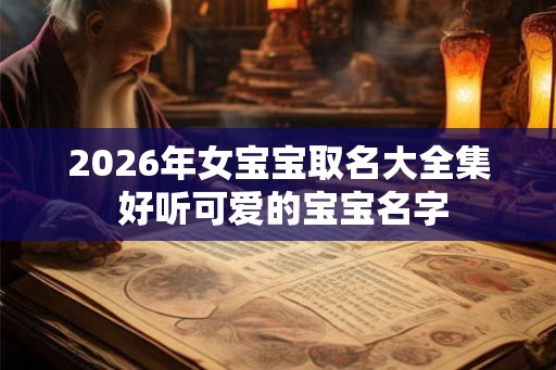 2026年女宝宝取名大全集 好听可爱的宝宝名字