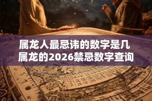 属龙人最忌讳的数字是几 属龙的2026禁忌数字查询