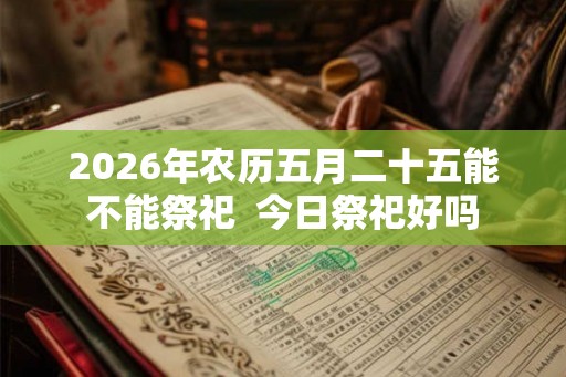 2026年农历五月二十五能不能祭祀 今日祭祀好吗 2026年农历五月二十五能不能祭祀 今日祭祀好吗