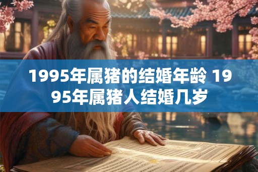 1995年属猪的结婚年龄 1995年属猪人结婚几岁