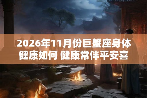 2026年11月份巨蟹座身体健康如何 健康常伴平安喜乐