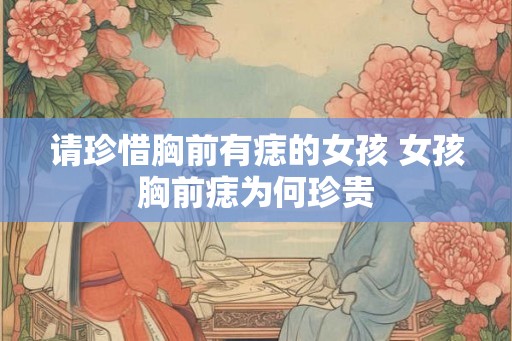 请珍惜胸前有痣的女孩 女孩胸前痣为何珍贵 请珍惜胸前有痣的女孩 女孩胸前痣为何珍贵