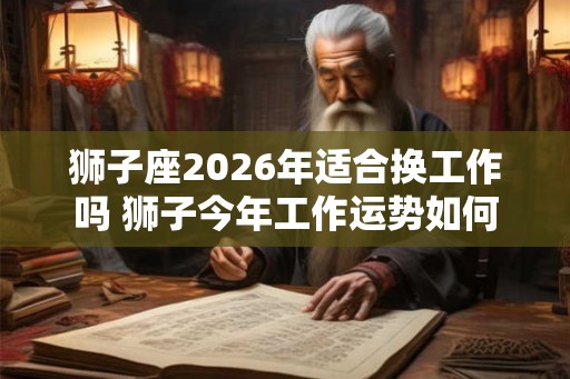 狮子座2026年适合换工作吗 狮子今年工作运势如何