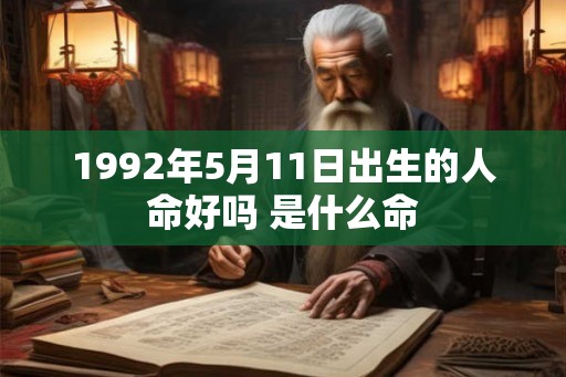 1992年5月11日出生的人命好吗 是什么命