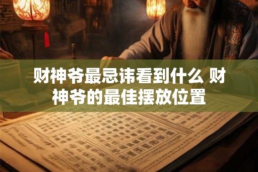 财神爷最忌讳看到什么 财神爷的最佳摆放位置 财神爷最忌讳看到什么 财神爷的最佳摆放位置