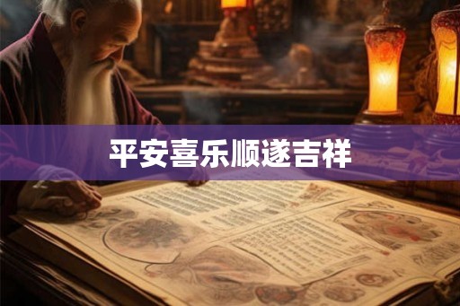 平安喜乐顺遂吉祥