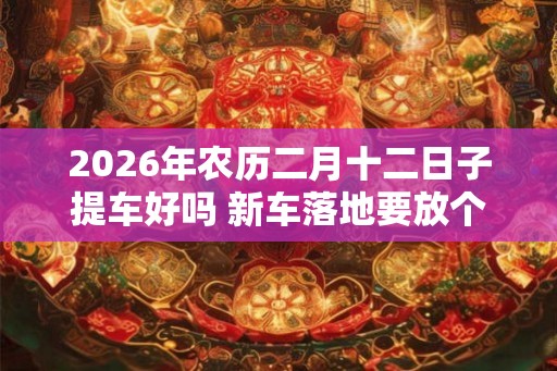2026年农历二月十二日子提车好吗 新车落地要放个红包放在哪