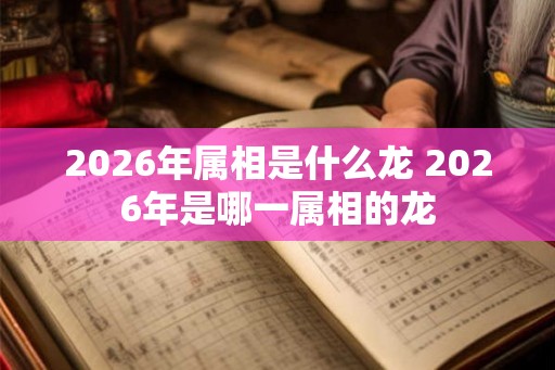 2026年属相是什么龙 2026年是哪一属相的龙 2026年属相是什么龙 2026年是哪一属相的龙