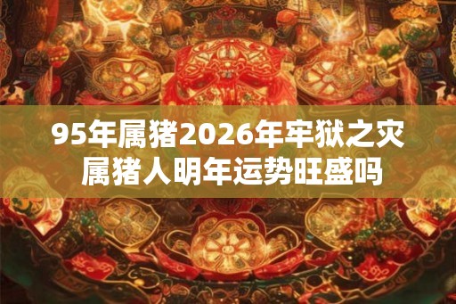 95年属猪2026年牢狱之灾 属猪人明年运势旺盛吗