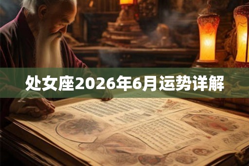 处女座2026年6月运势详解 处女座2026年6月运势详解