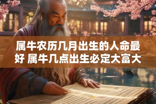 属牛农历几月出生的人命最好 属牛几点出生必定大富大贵