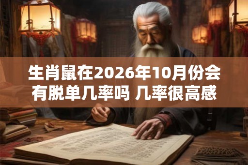 生肖鼠在2026年10月份会有脱单几率吗 几率很高感情稳定