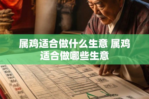 属鸡适合做什么生意 属鸡适合做哪些生意 属鸡适合做什么生意 属鸡适合做哪些生意