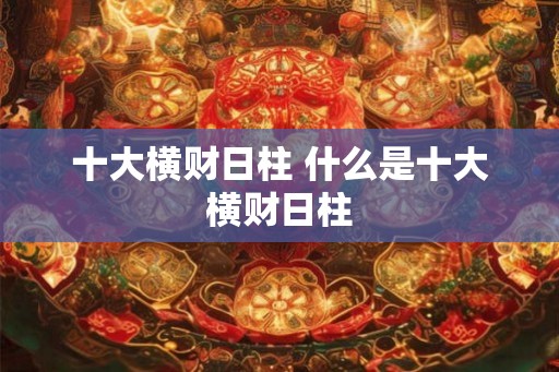 十大横财日柱 什么是十大横财日柱