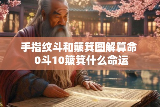 手指纹斗和簸箕图解算命  0斗10簸箕什么命运